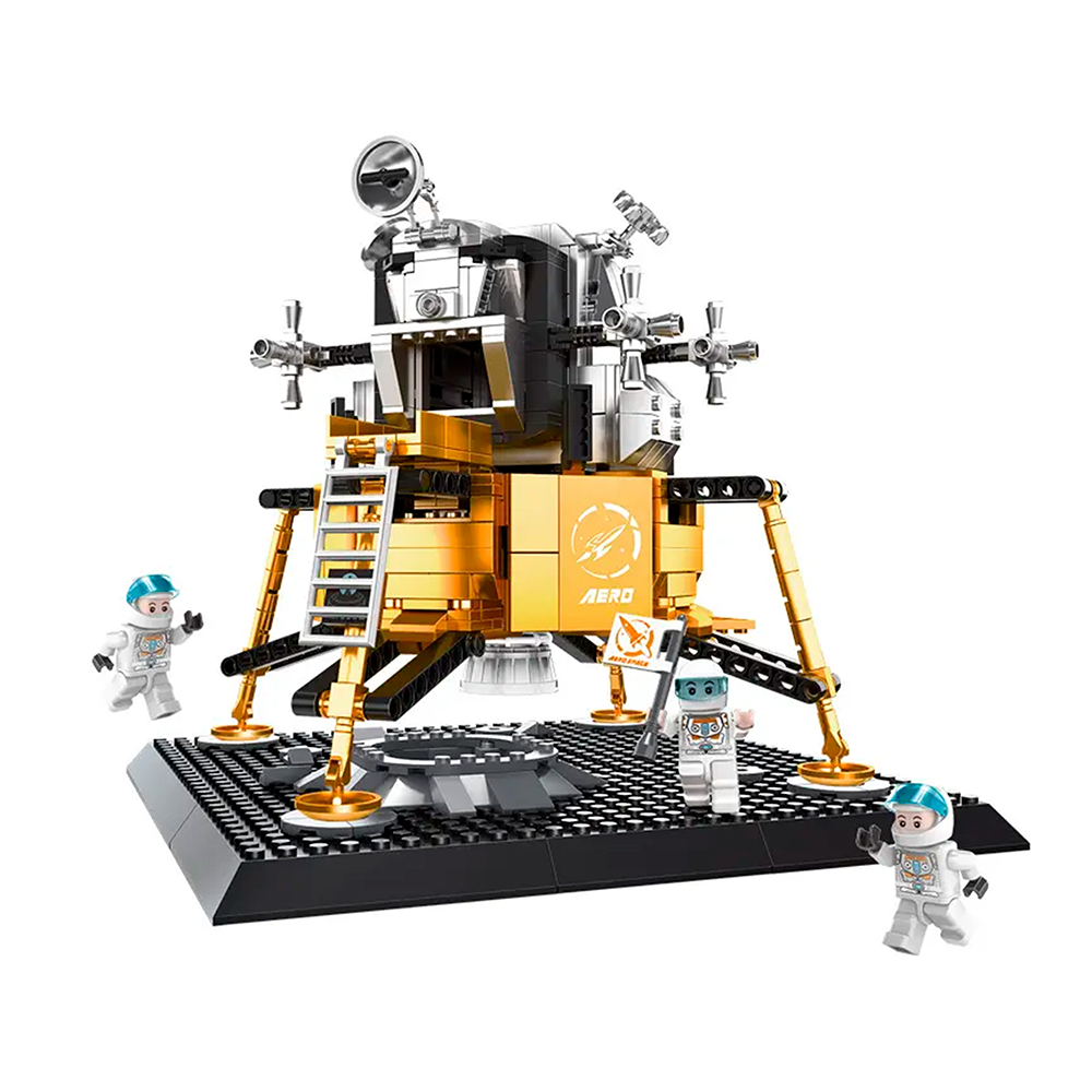 JUGUETE WANGE MULTICOLOR MÓDULO DE ATERRIZAJE LUNAR ARMABLE - 1