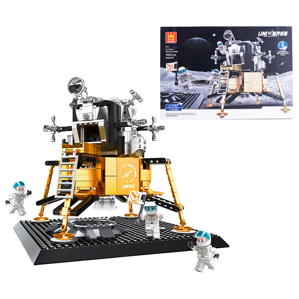 JUGUETE WANGE MULTICOLOR MÓDULO DE ATERRIZAJE LUNAR ARMABLE - 2