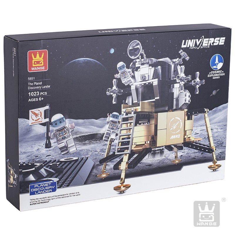 JUGUETE WANGE MULTICOLOR MÓDULO DE ATERRIZAJE LUNAR ARMABLE - 4