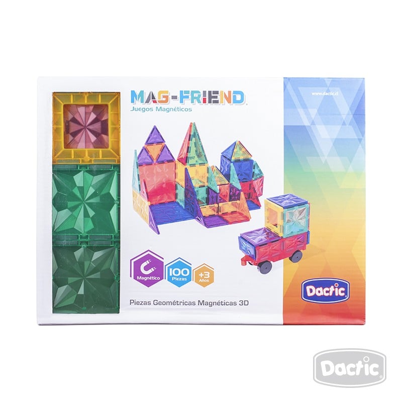 JUGUETE DACTIC PIEZA GEOMÉTRICA MAGNÉTICA 3D 100U MAG-FRIEND - 5