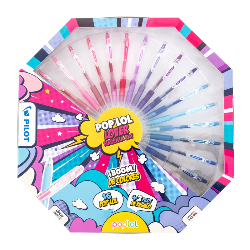 LÁPIZ GEL PILOT POPLOL 0.7 16 UND MAGENTA SKY - 1