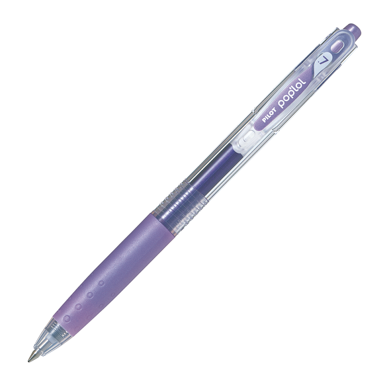12 UN. LAPIZ GEL POP´LOL VIOLETA METALICO 0.7 MM. - 1