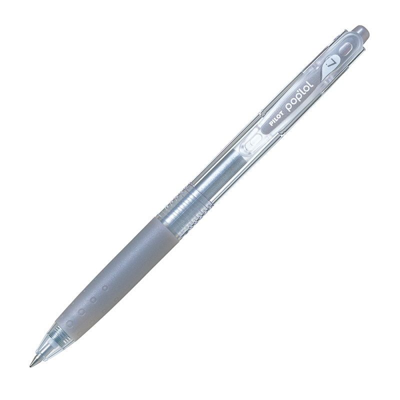 12 UN. LAPIZ GEL POP´LOL PLATEADO 0.7 MM. - 1