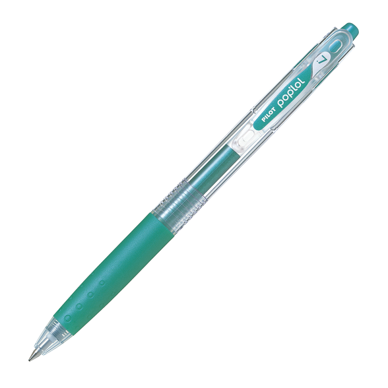 12 UN. LAPIZ GEL POP´LOL VERDE METALICO 0.7 MM. - 1