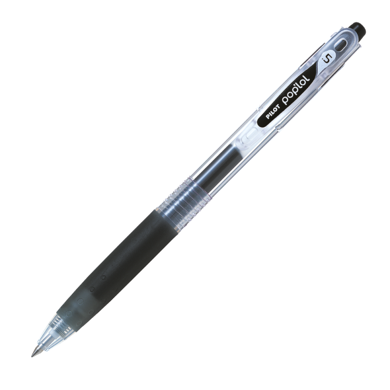 12 UN. LAPIZ GEL POP´LOL NEGRO 0.5 MM. - 1