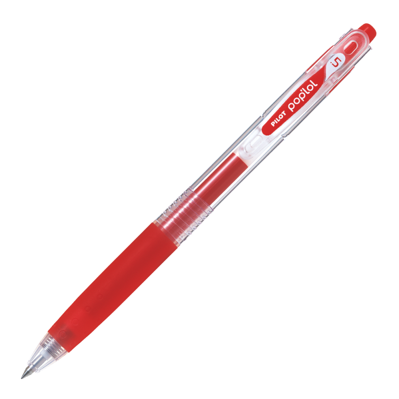 12 UN. LAPIZ GEL POP´LOL ROJO 0.5 MM. - 1