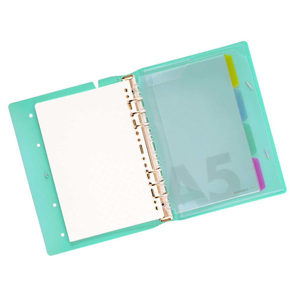 AGENDA A5 CALIPSO TAPA PIN 6 ANILLOS - 2