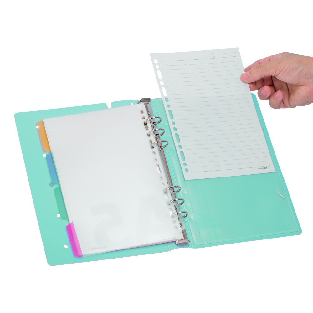 AGENDA A5 CALIPSO TAPA PIN 6 ANILLOS - 3