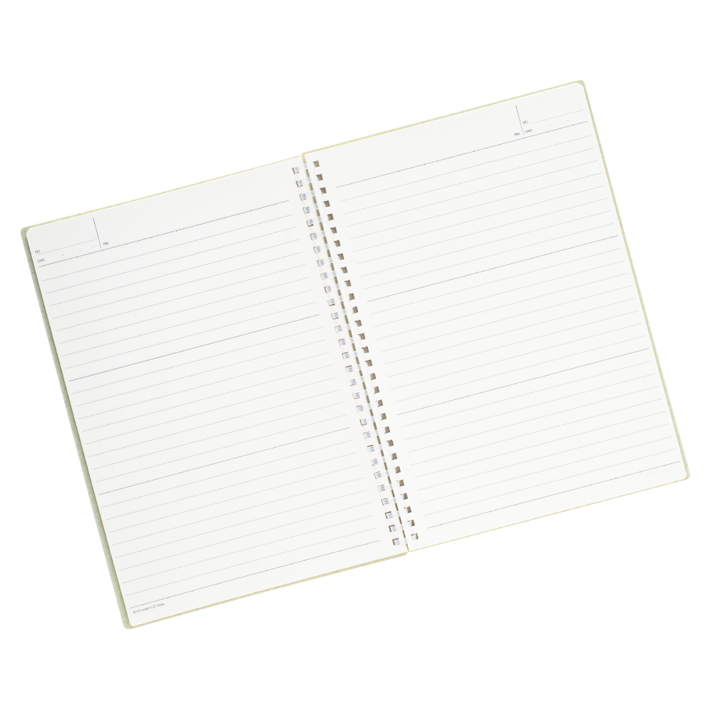CUADERNO B5 VERDE PASTEL ANILLADO - 2