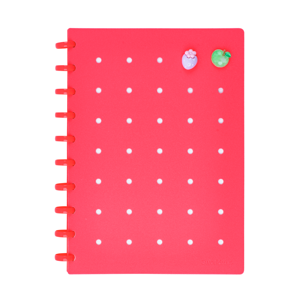 CUADERNO B5 C/ PINES FUCSIA ANILLADO - 1