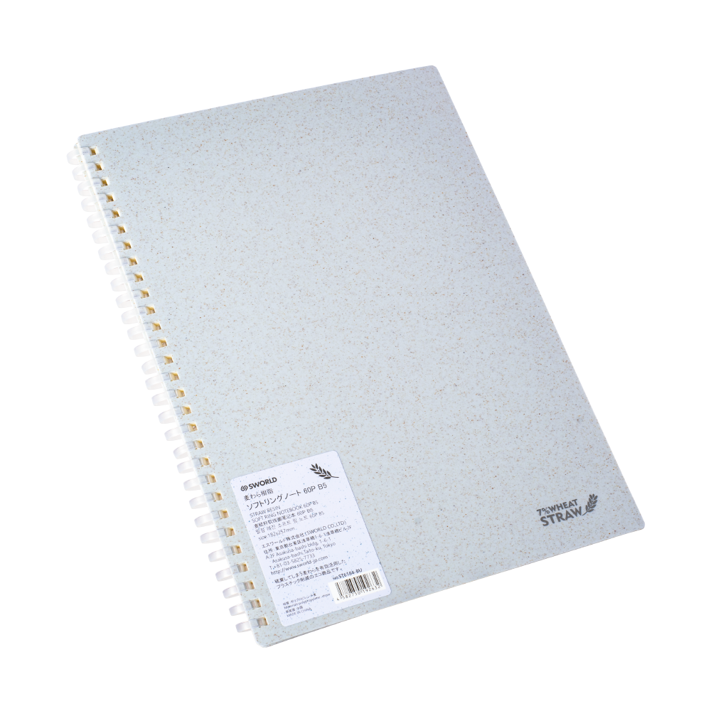 CUADERNO B5 AZUL PASTEL ANILLADO - 3