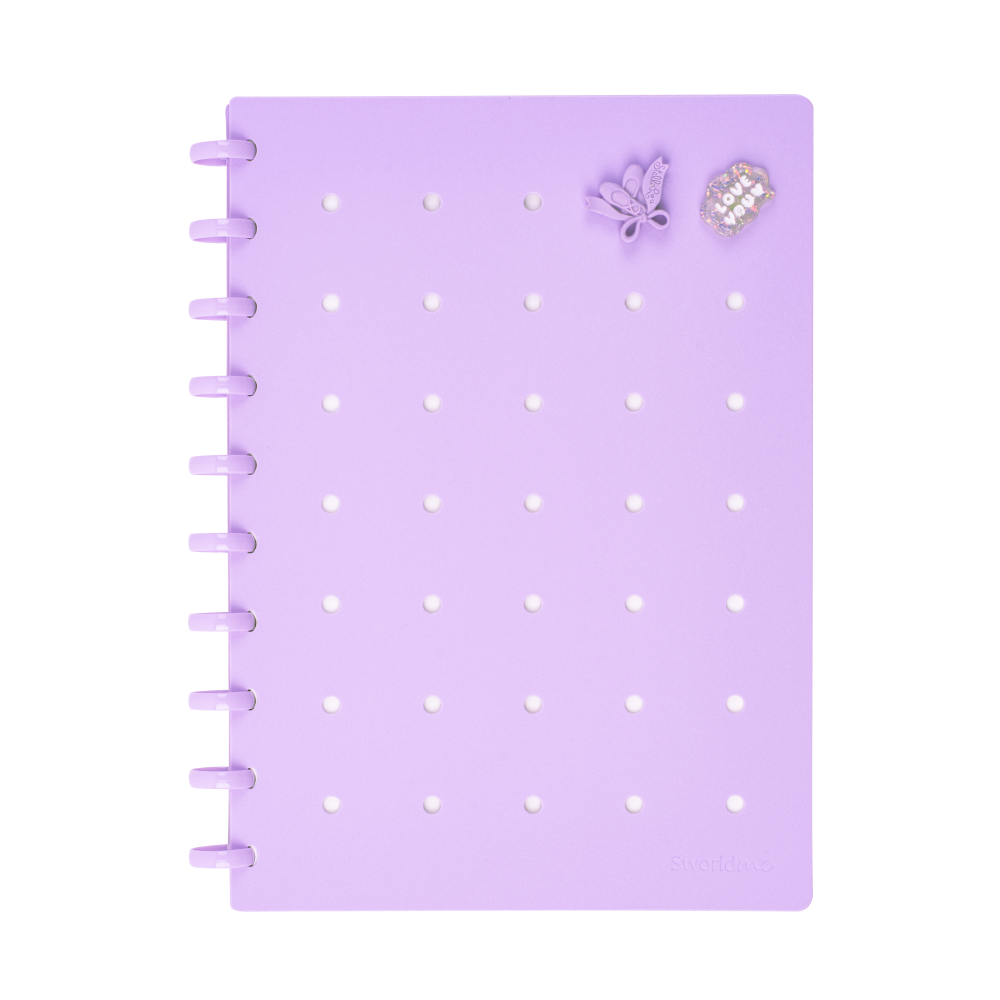 CUADERNO B5 C/ PINES MORADA ANILLADO - 1