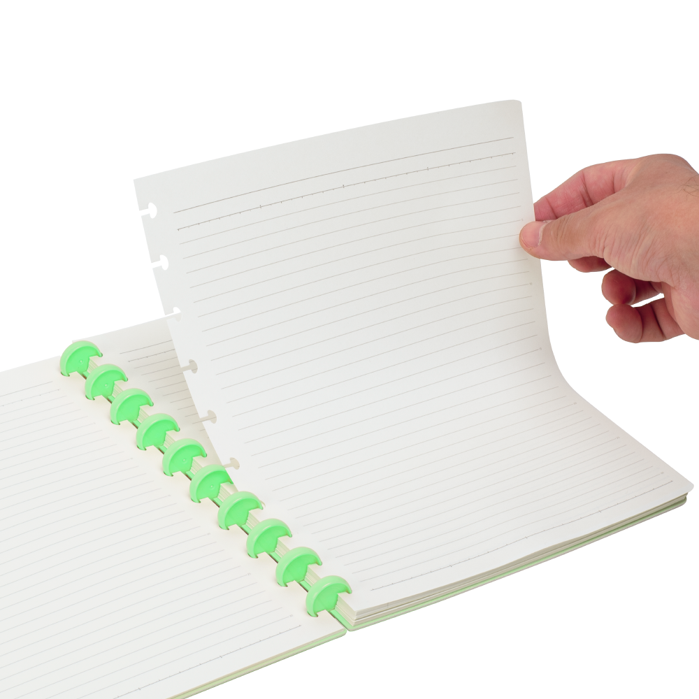 CUADERNO B5 C/ PINES VERDE AGUA ANILLADO - 2