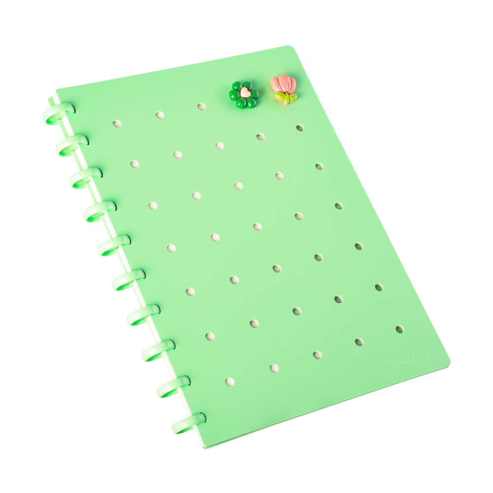 CUADERNO B5 C/ PINES VERDE AGUA ANILLADO - 4
