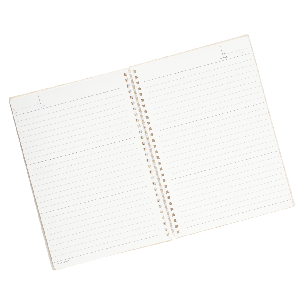 CUADERNO B5 BEIGE ANILLADO - 2