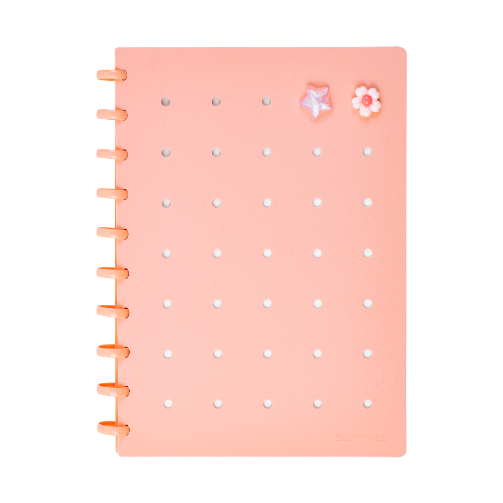CUADERNO B5 C/ PINES ROSADO ANILLADO - 1
