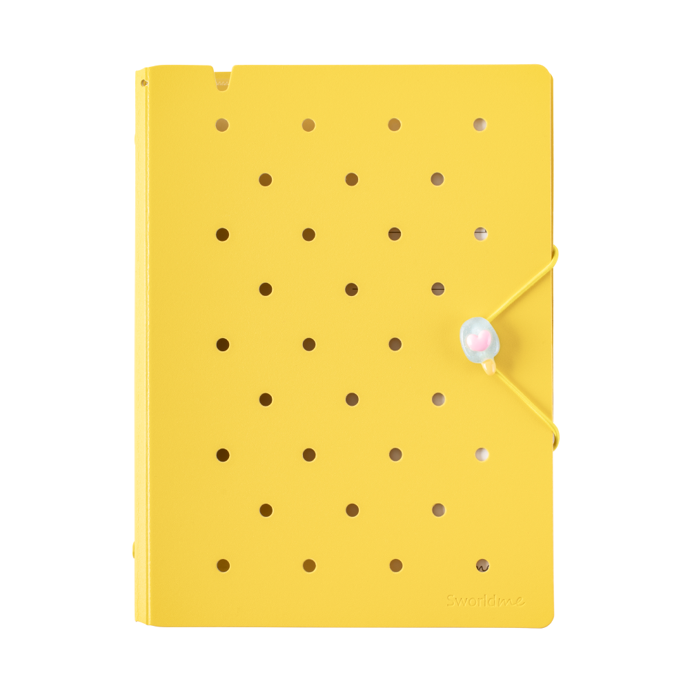 AGENDA A5 AMARILLA TAPA PIN 6 ANILLOS - 1