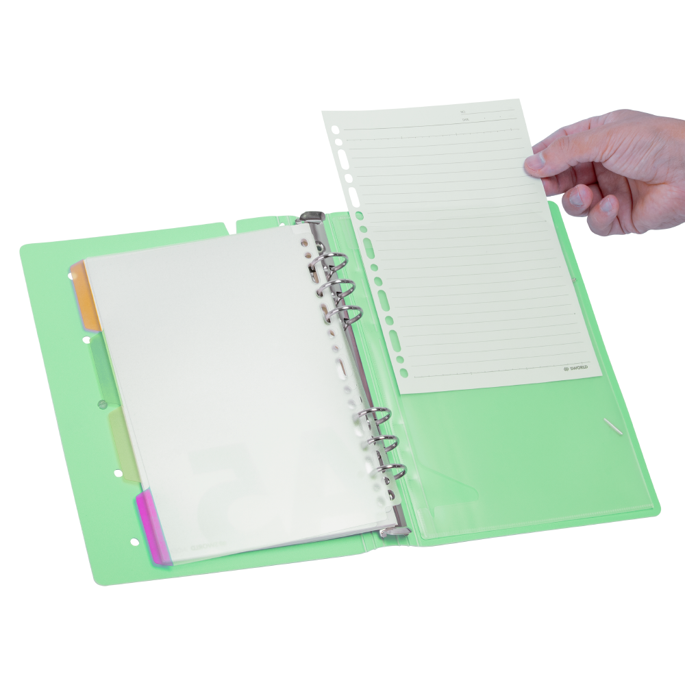 AGENDA A5 VERDE TAPA PIN 6 ANILLOS - 3
