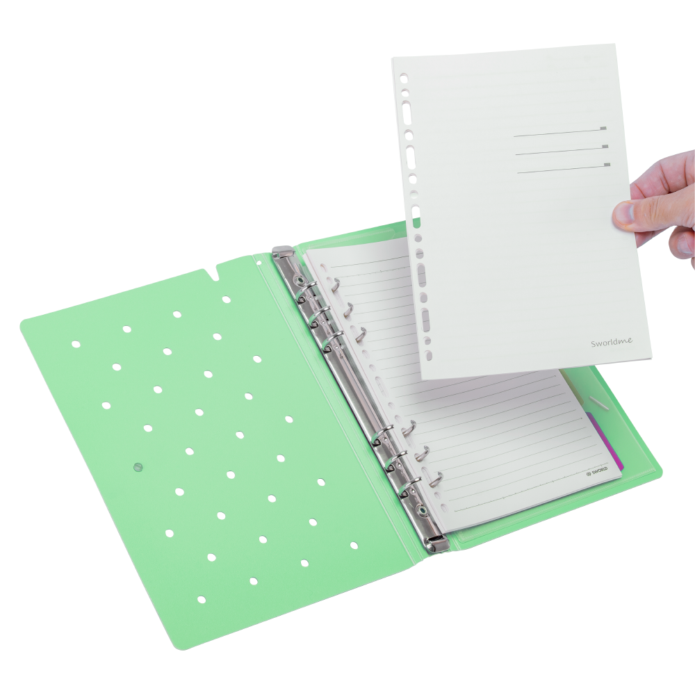 AGENDA A5 VERDE TAPA PIN 6 ANILLOS - 4