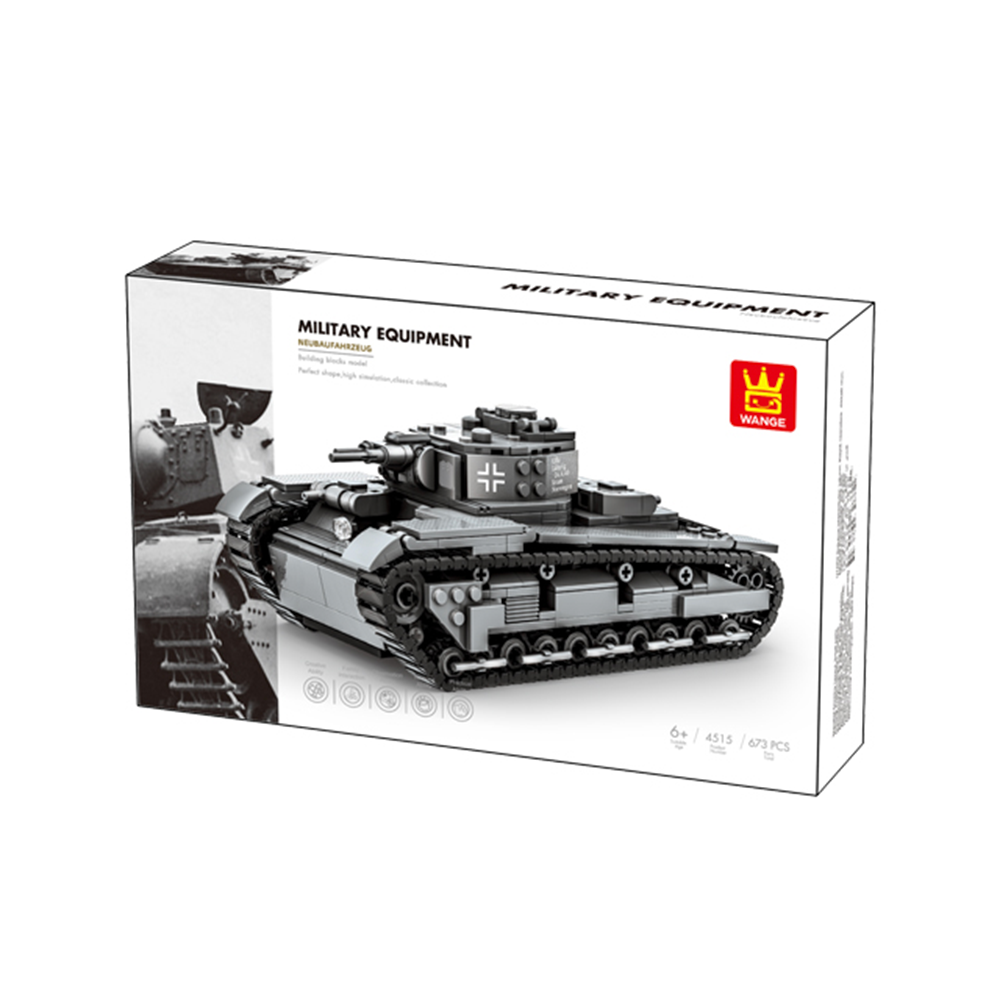 TANQUE MILITAR ALEMÁN ARMABLE 673 PZS. - 2