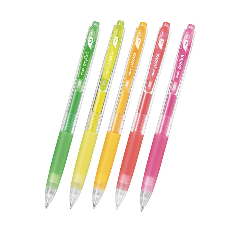 SET LAPIZ GEL POPLOL 0.7 5U C/ESTUCHE VERDE PILOT - 2