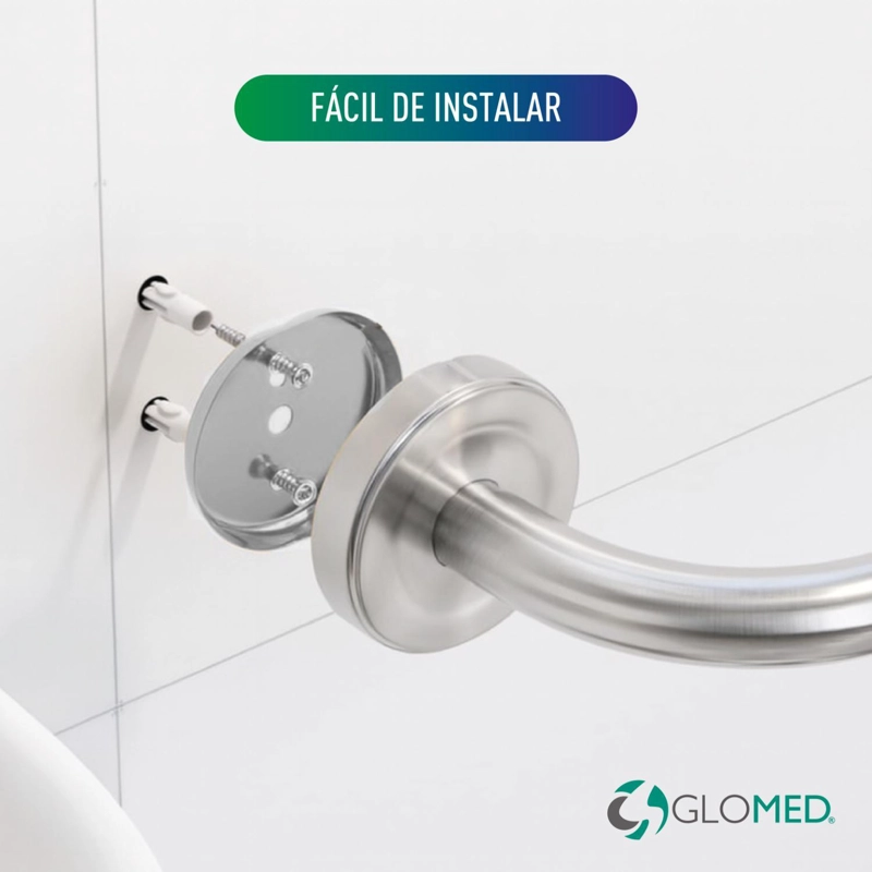 BARRA GLOMED BBC030 SEGURIDAD BAÑO CROMADA 30CM - 3