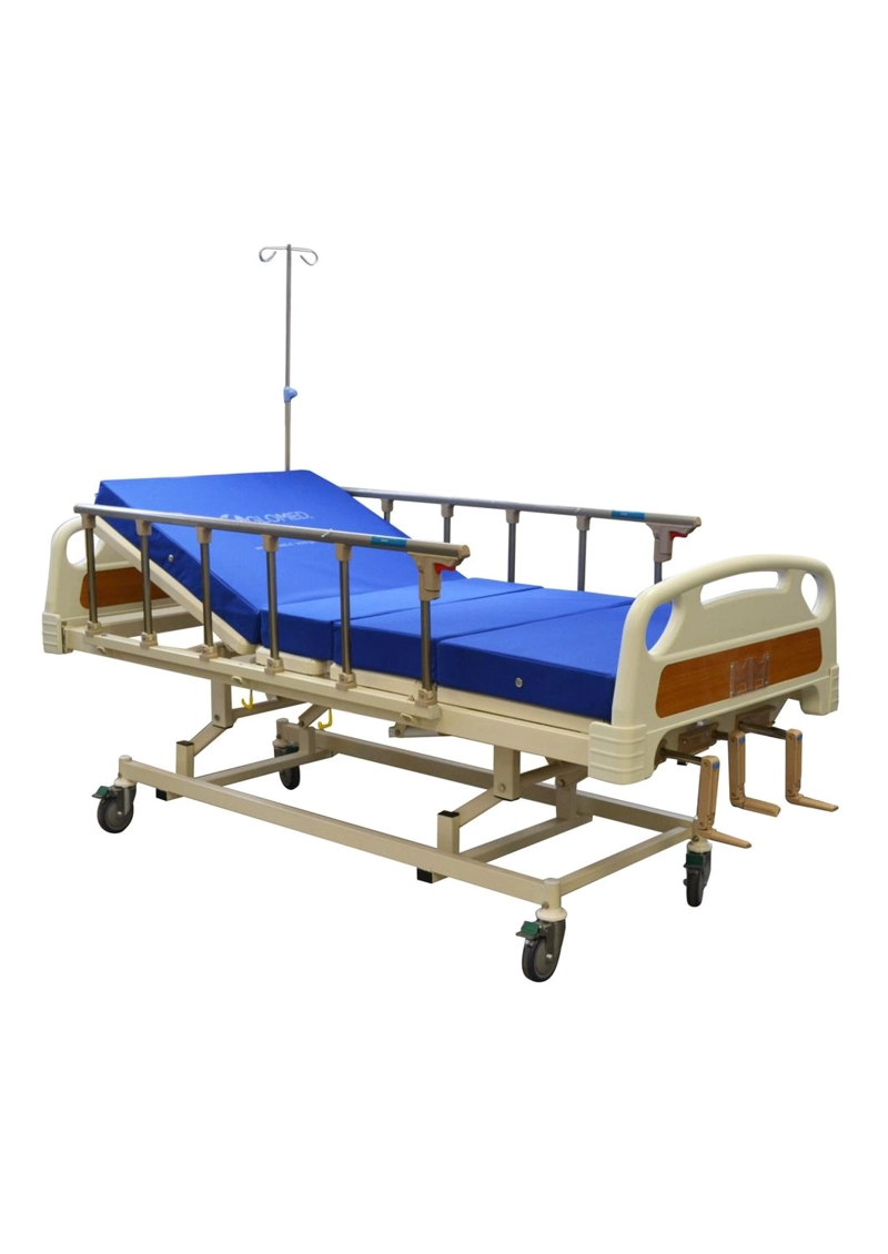 CAMA CLINICA MANUAL 3 POS PLUS + COLCHON 4 PLIEGUES 10CM - 1