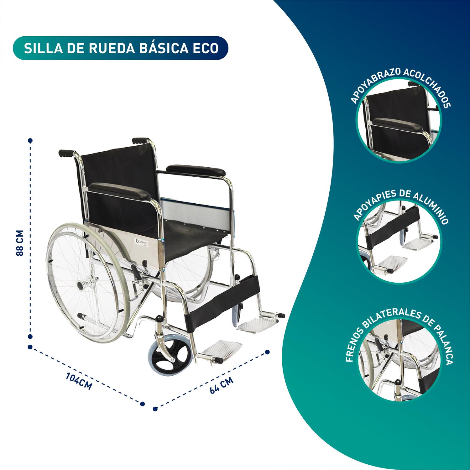 SILLA DE RUEDAS ESTANDAR ASIENTO ECO - 2