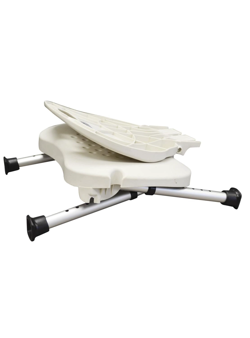 SILLA DE BAÑO DUCHA PLEGABLE CON DRENAJE AJUSTABLE PORTATIL - 5