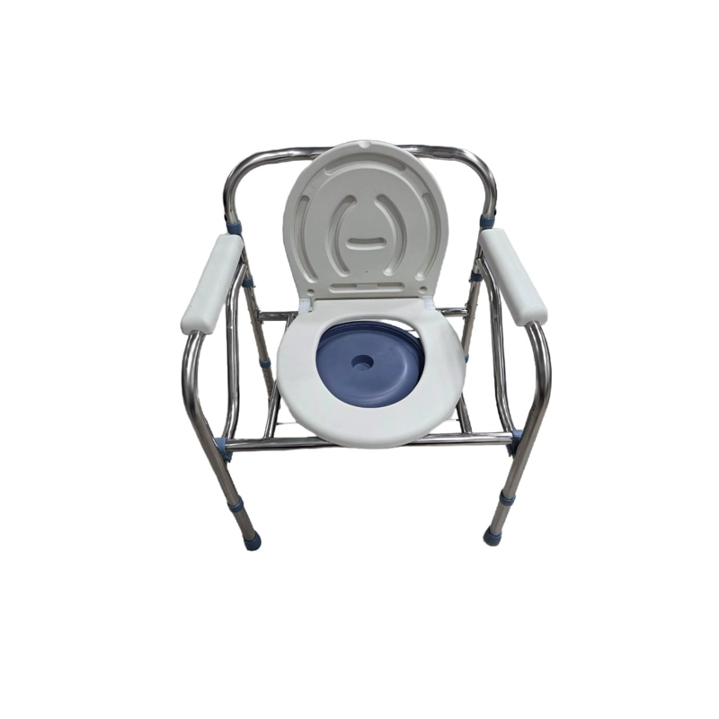 BAÑO PORTATIL WC PLEGABLE ACERO CROMADO - 2