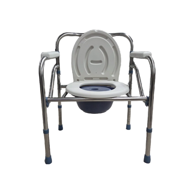 BAÑO PORTATIL WC PLEGABLE ACERO CROMADO - 3