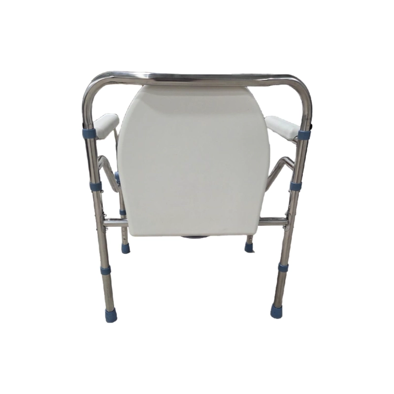 BAÑO PORTATIL WC PLEGABLE ACERO CROMADO - 4