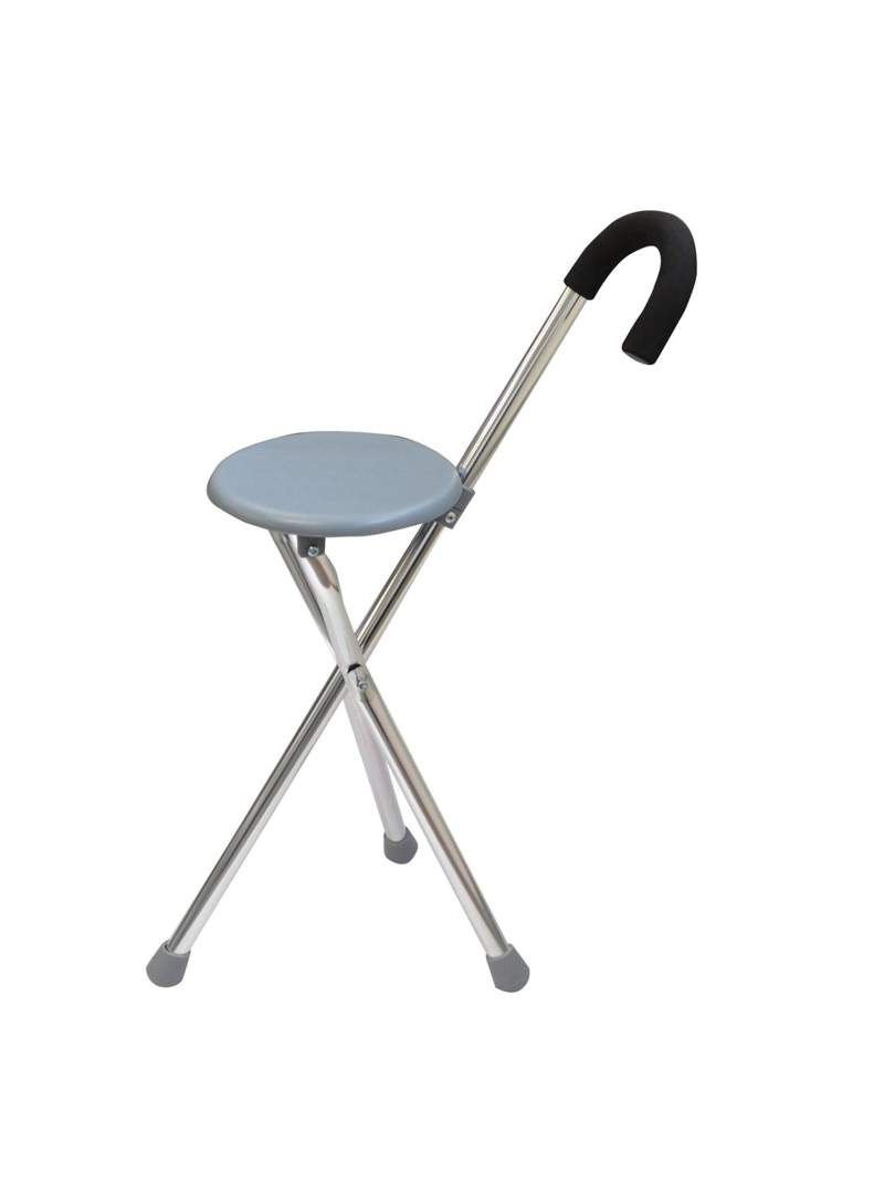 BASTÓN GLOMED BP013 CON SILLA PLEGABLE 3 PATAS - 1