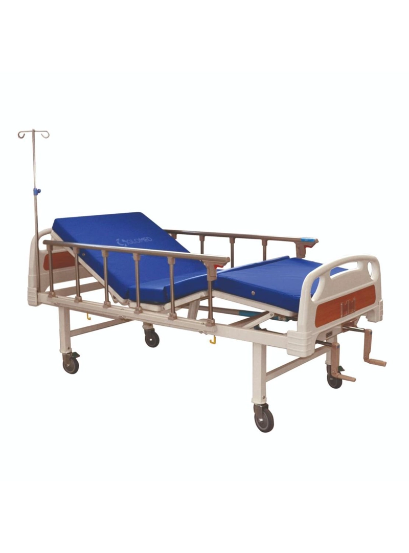 CAMA CLINICA MANUAL 2 POS PLUS + COLCHON IMPERMEABLE 10CM - 1