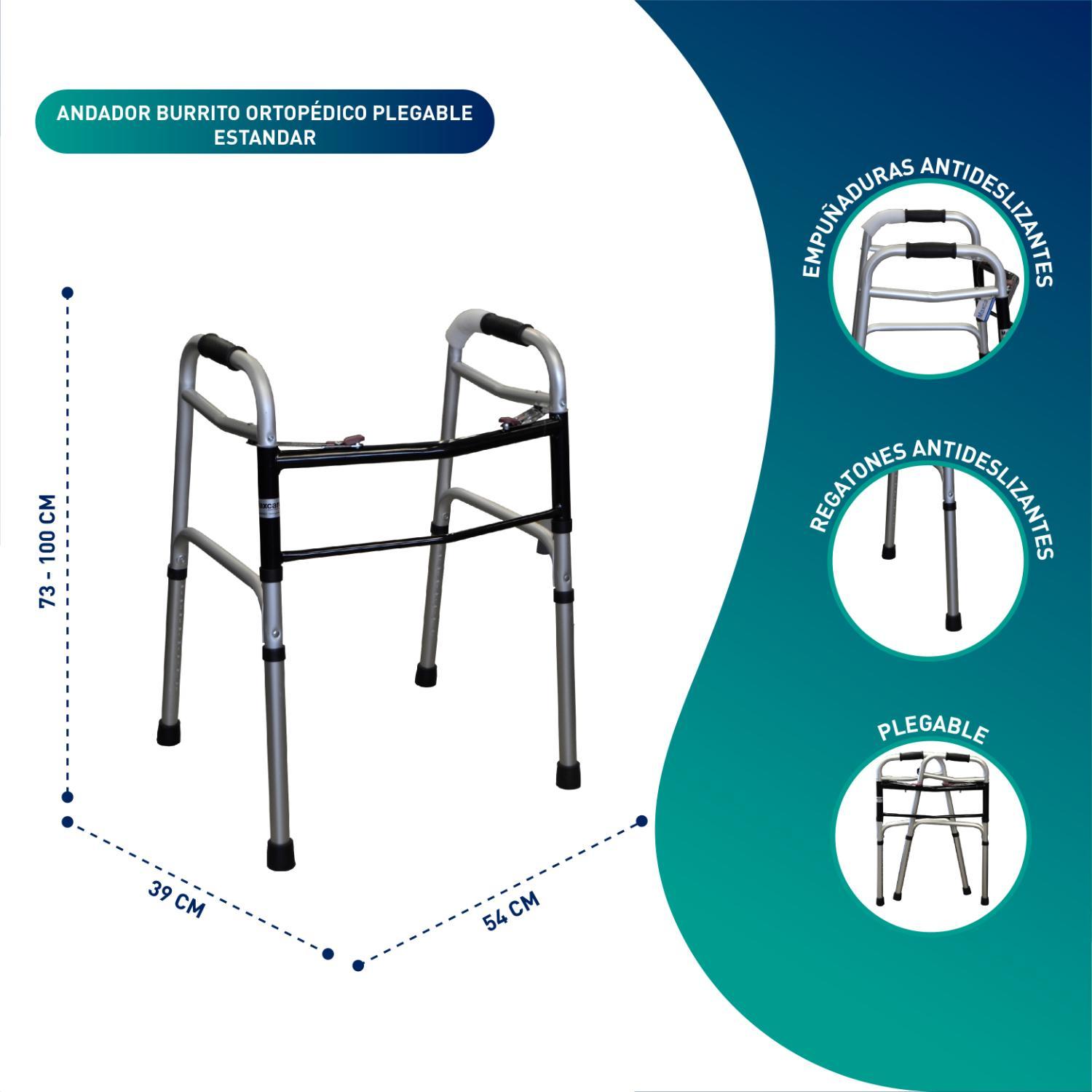 ANDADOR MAXCARE APS010 BURRITO ORTOPÉDICO PLEGABLE ESTÁNDAR - 2