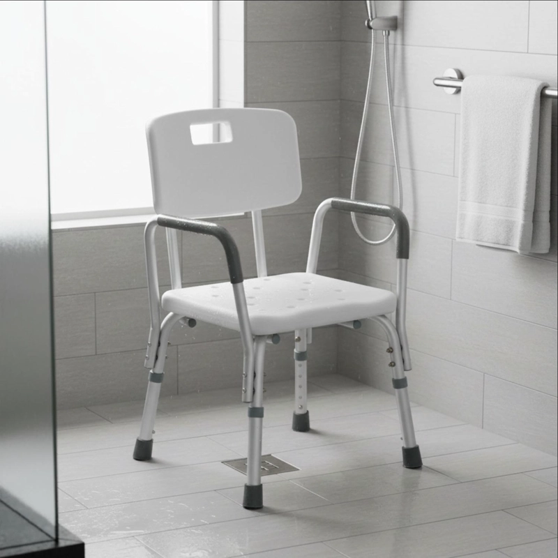 SILLA MAXCARE SBD011 BAÑO APOYA BRAZOS FIJO - 5
