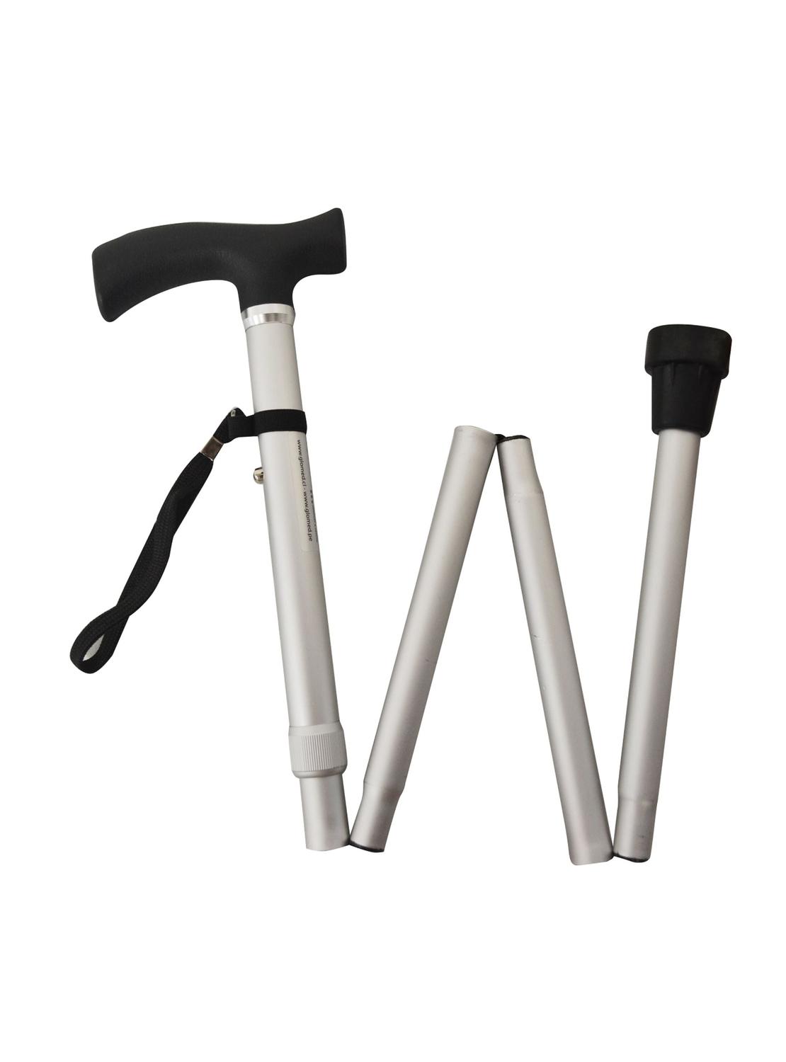 BASTON PLEGABLE GRIS NUEVO MANGO - 2
