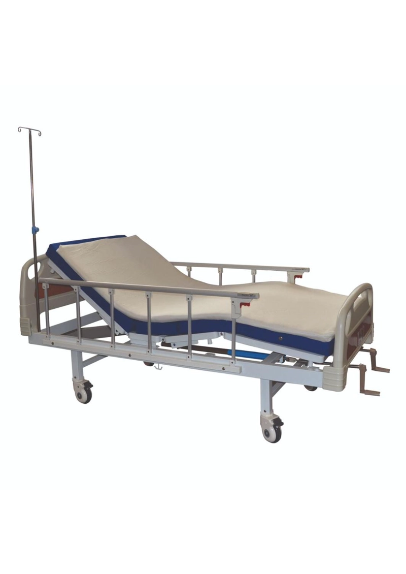 CAMA CLINICA MANUAL 2 POS PLUS + COLCHON IMPER 8CM + TOPPER - 1