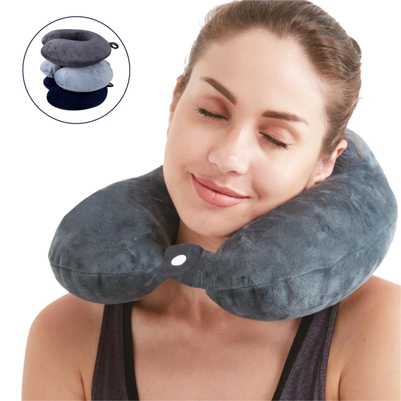 ALMOHADA CERVICAL SOFT VISCOELASTICO VIAJES 30X29X9 CM - 5