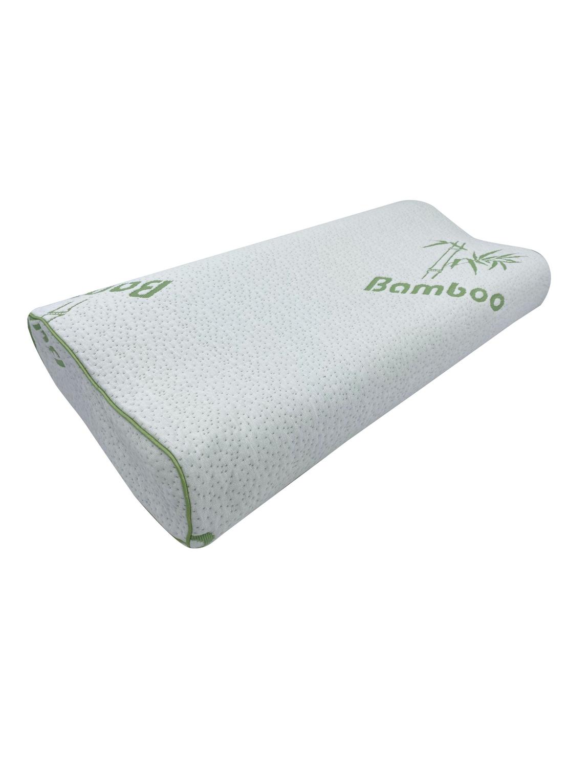 ALMOHADA MAXCARE AVC010 VISCOELASTICA CONTOUR BAMBOO 60 X 30 X 10-7 CM BLANCO - 2
