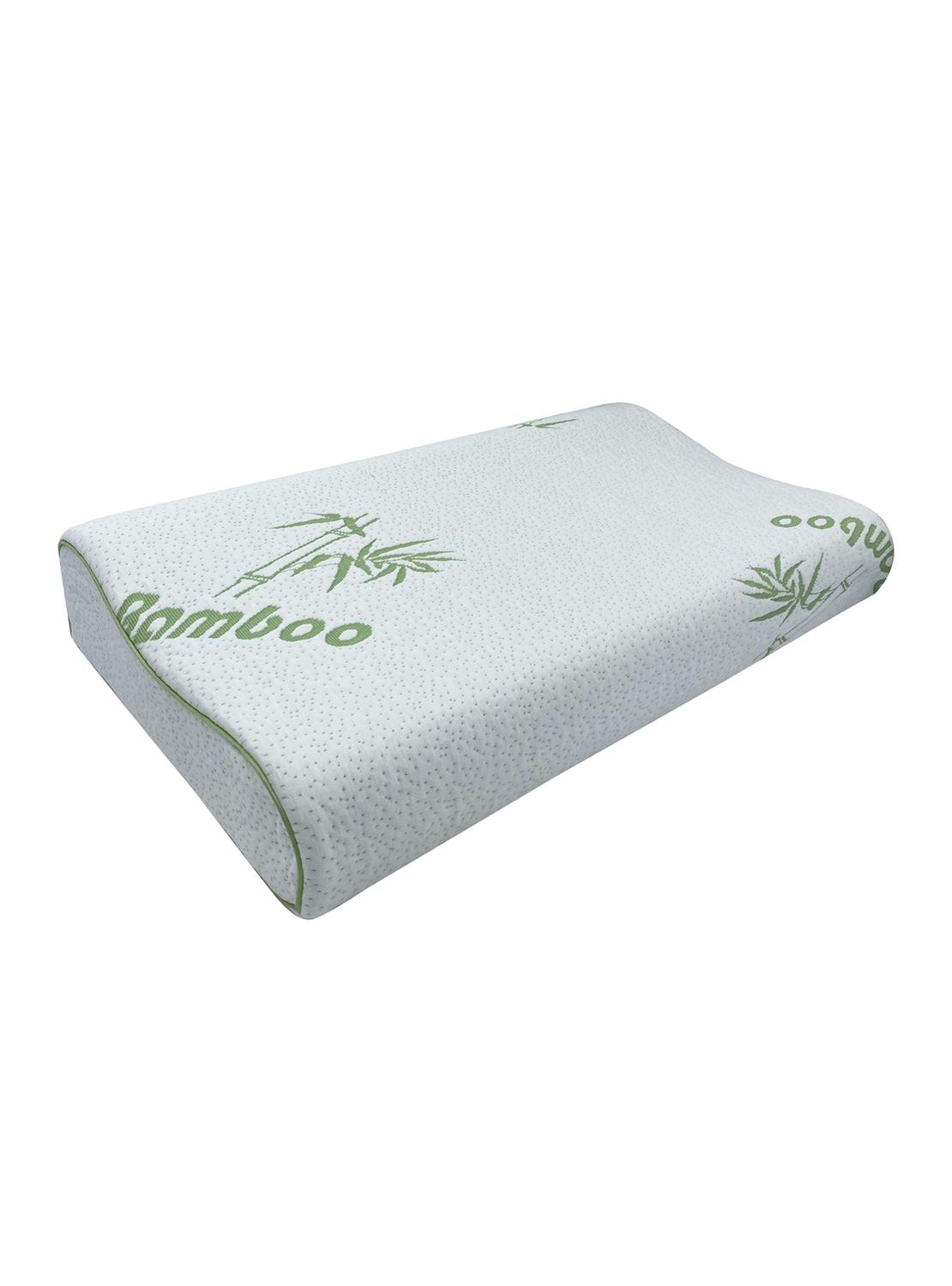 ALMOHADA MAXCARE AVC020 VISCOELASTICA CONTOUR BAMBOO 60 X 36 X 12-8 CM BLANCO - 2