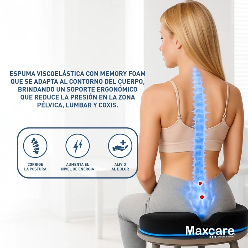 COJIN ORTOPE DICO COXIS ERGONOME TRICO 44,5 X 36 X 6,8 CM - 5