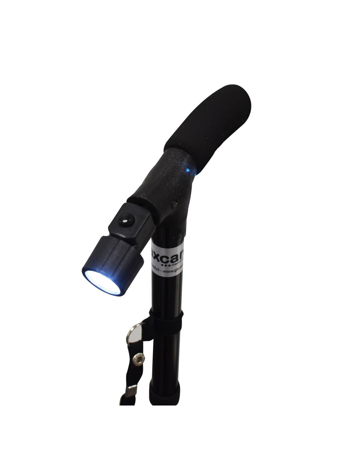 BASTON PLEGABLE NEGRO CON LUZ - 2