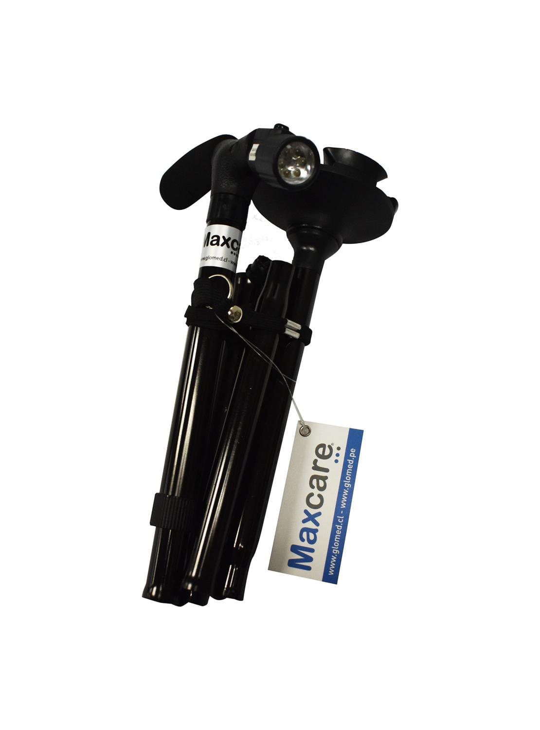 BASTON PLEGABLE NEGRO CON LUZ - 3