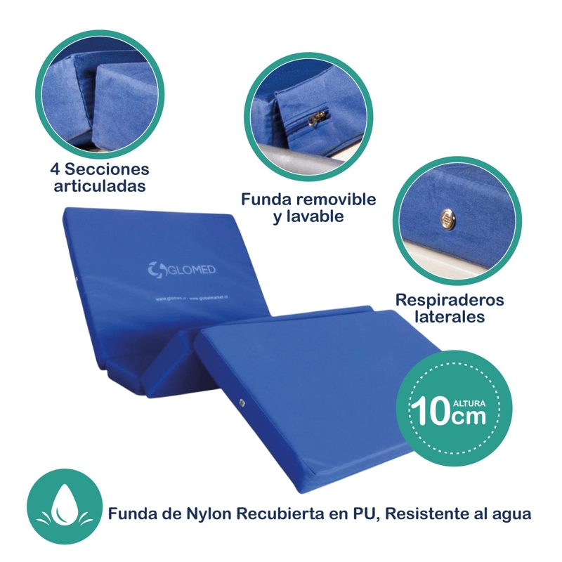 CAMA CLINICA MANUAL 2 POS PLUS + COLCHON 10CM + ANTIESC - 3