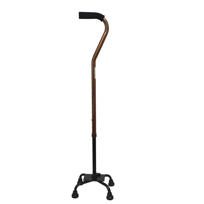 BASTON 4 PATAS BASE CHICA BRONCE - 1