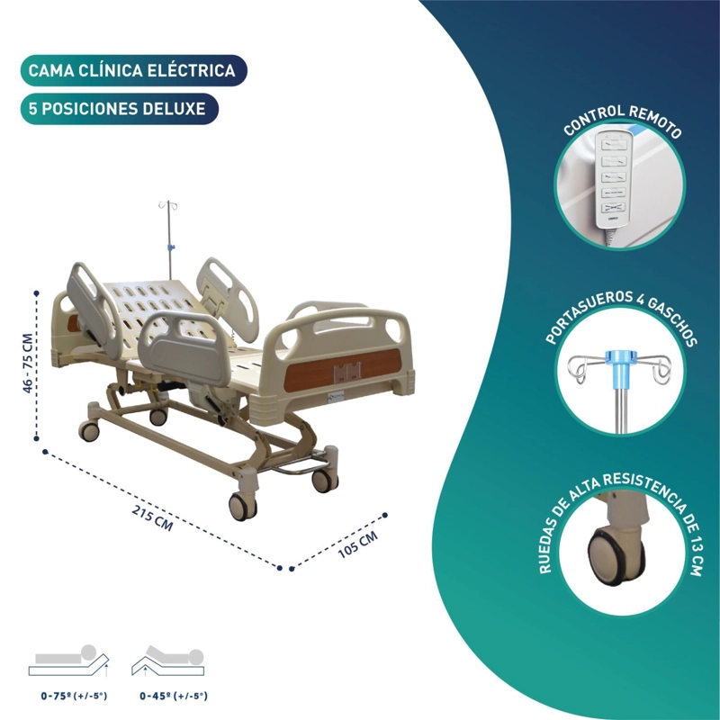 CAMA CLINICA ELE CTRICA 5 POSICIONES DELUXE - 2