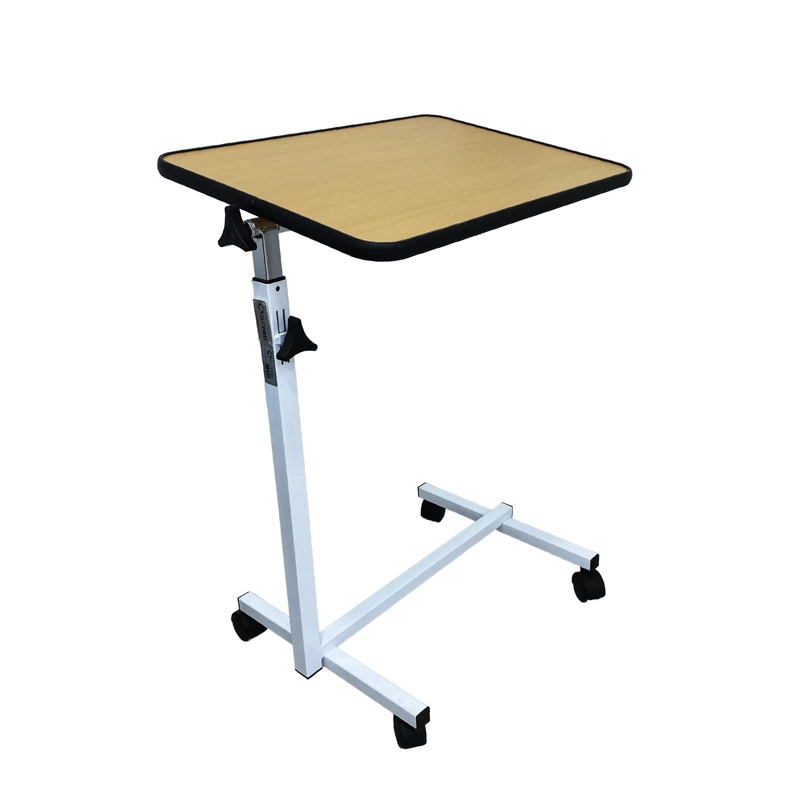 MESA CON RUEDAS AJUSTABLE PARA CAMA CLINICA CAFE . - 3