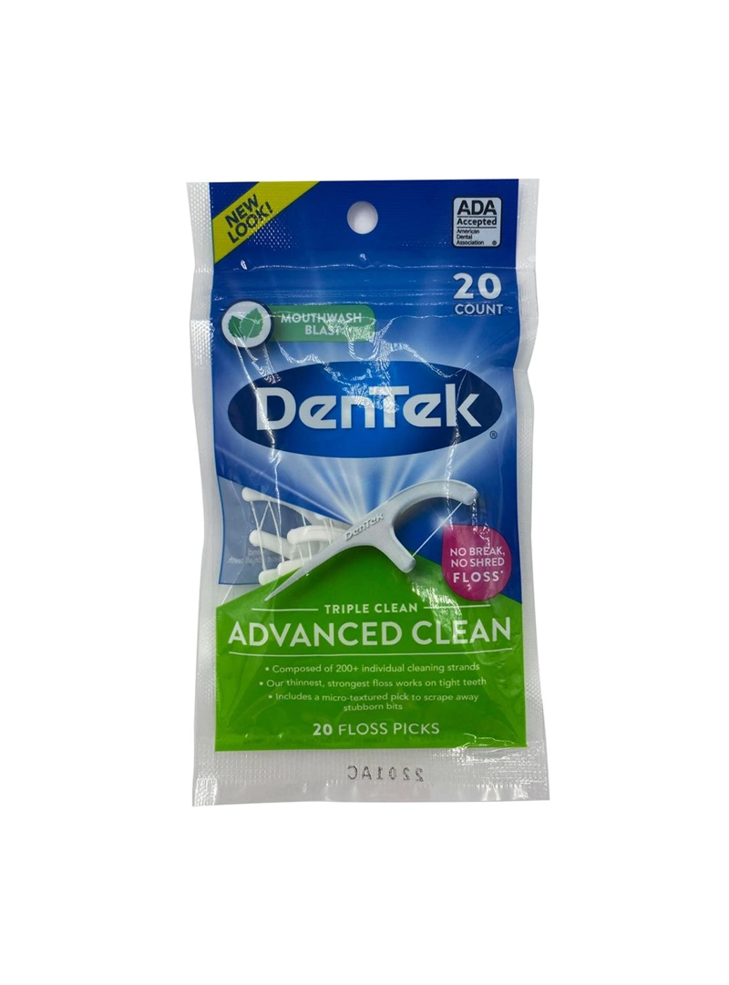 HILO DENTAL TRIPLE CLEAN DENTEK 20 UNIDADES - 1