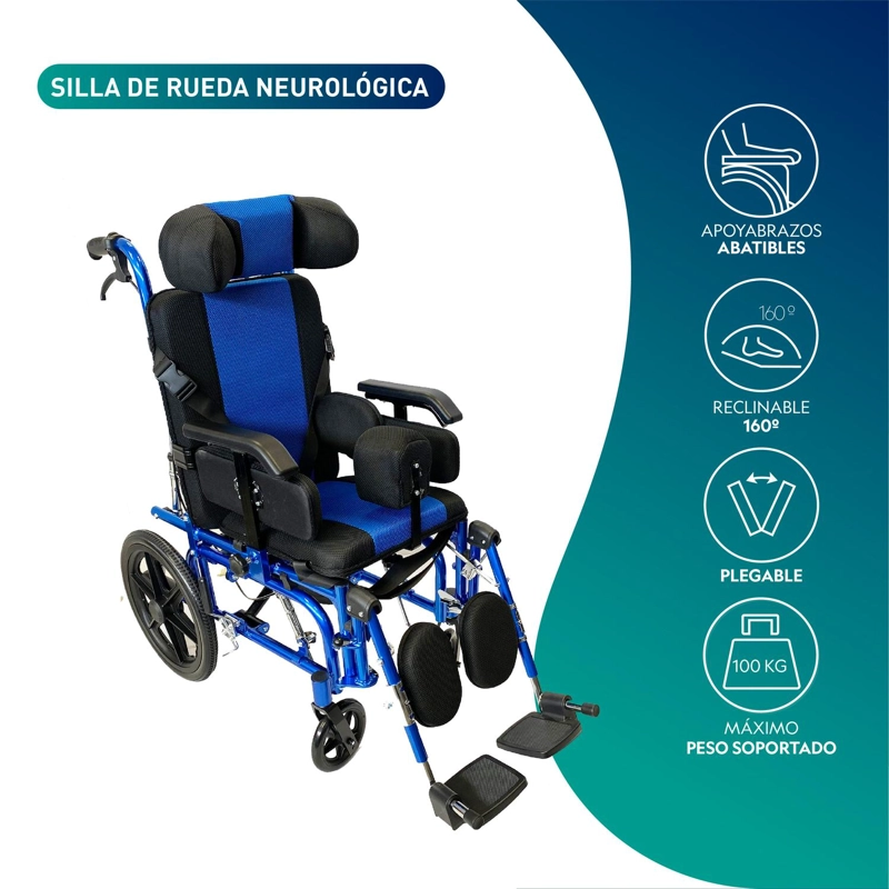 SILLA DE RUEDAS NEUROLOGICA PEDIATRICA NIÑOS - 3